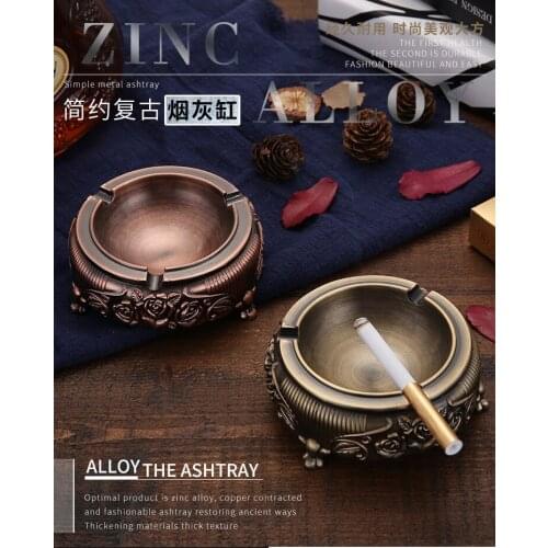 Portable ashtray creative European style retro ashtray mini ashtray outdoor household ashtray