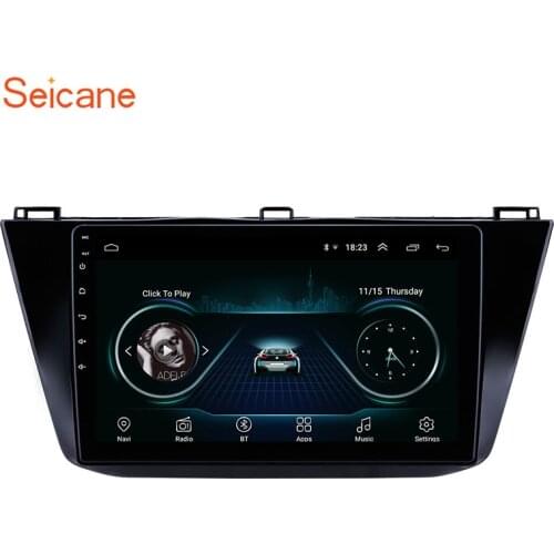 Seicane 9" 2din Android 9.1 Car Stereo Radio GPS Headunit Player for VW Volkswagen Tiguan 2016 2017 2018 with Bluetooth USB