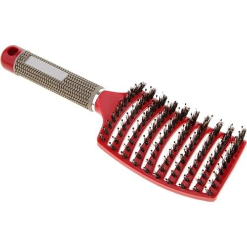 Anti-Static Hair Comb Salon Bristle Hair Brush Hair Styling Scalp Massage Vent Paddle Comb Curly Wet Dry Hairbrush