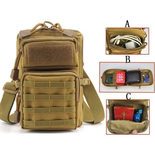 Unisex Change Sundries Leisure Bag Outdoor Mini Pouch Multifunctional Tactical Camouflage Mobile Phone Bag Purse