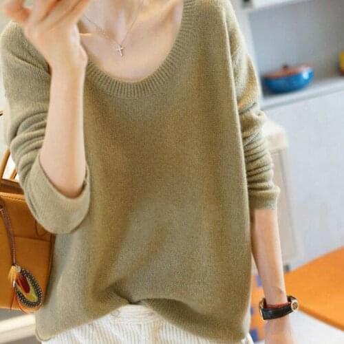 Warm Womens Sweater 2020 Fall/Winter O-neck Thickened Womens Cardigan Loose Womens Chic Womens Loose Womens Pullover