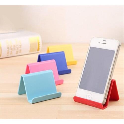 Universal Plastic Phone Holder Stand Base For iPhone 7 8 X for Samsung for Xiaomi Smartphone Candy Mobile Phone Bracket