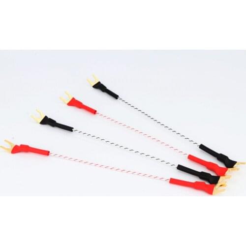 High Quakity Hi-End Audio Set/4pcs Speaker Cable Jumper Cable Audio Jumper Cable Audio Speaker Jumper Cable 15cm