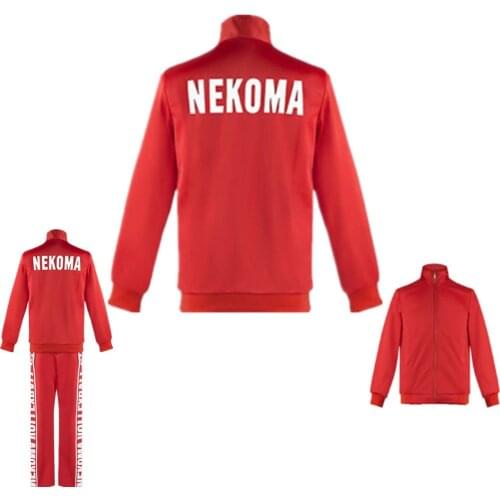 Anime Haikyuu Cosplay Costume Jacket Volleyball Sportswear Karasuno Nekoma Aoba Johsai Fukurodani Inarizaki High School Uniform