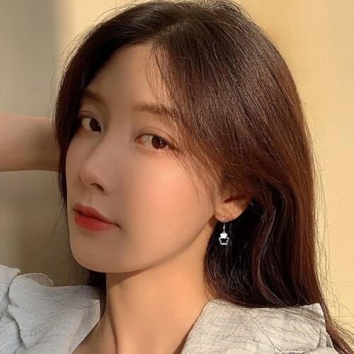 VENTFILLE 925 Sterling Silver Little Fairy Hollow Double Flower Earrings Female Sweet Ear Hook Exquisite Jewelry