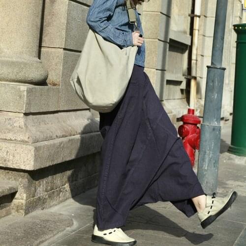 Women Loose Big Size Purple Harem Pants 2019 Plus Size Elastic Waist Harem Trousers Autumn Spring Fashion