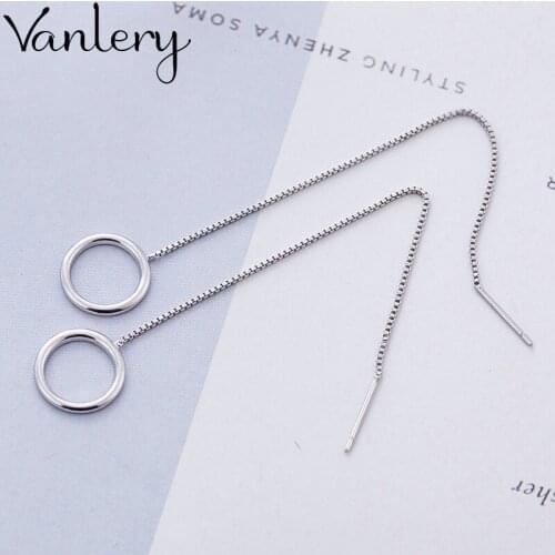 Vintage Circle Stud Earrings For Women Silver Color Geometric Earrings Brinco Trendy Fashion Jewelry Gifts