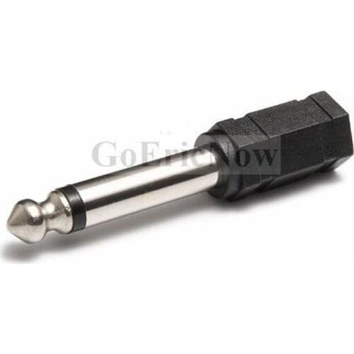 1pcs Audio 6.5mm 6.35mm Mono/Stereo 1/4" inch to 3.5mm Electric piano keyboard electronic drum adapter