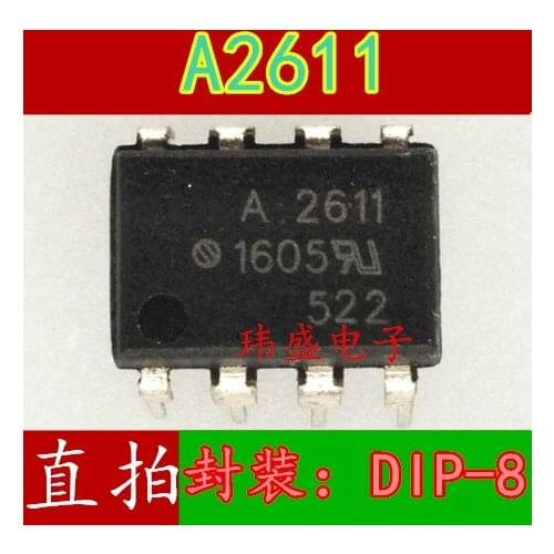 10pcs A2611 HCPL-2611 DIP-8 HCPL-2611