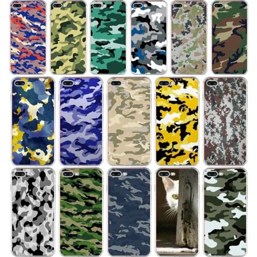 251H Camouflage Pattern Camo Army Soft TPU Silicone Cover Case For Apple iPhone 6 6s 7 8 plus Case