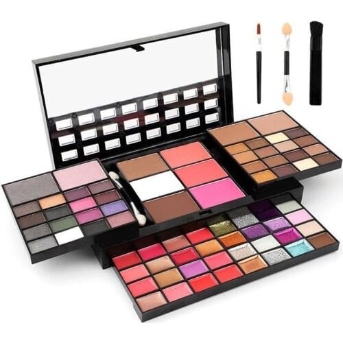 39/74 Color Make Up Set Eye Shadow Palette Layers Concealer Lipstick Powder Blush Cosmetics Set Matte Eyeshadow Palette Brush