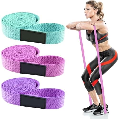 Long 2m Fabric Stretch Rope Pull-up Fitness Squat Yoga Long Stretch Resistance Band Yoga Strap Belts Swing Fitness Home Gym