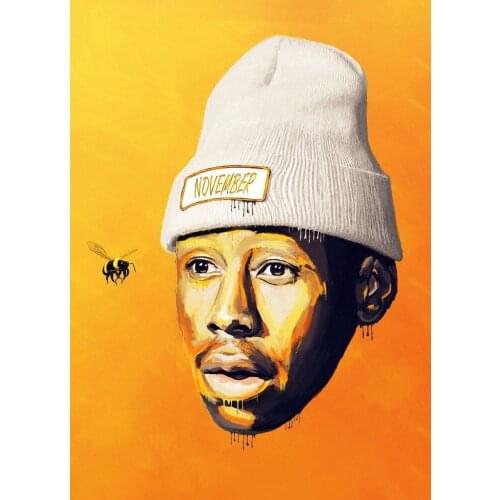Home Decor Tyler the Creator Music Star 5-Silk Art Poster Wall Sticker Decoration Gift