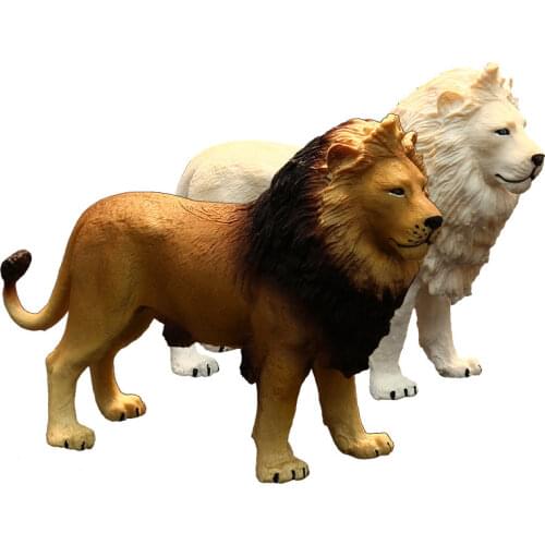 Simulation Animal Model Lions Action Figures Children Home Decor Decoration Accessories Figurine Gift for Kids Colletion Toy