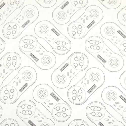 Gamepad Pirnted 100% Cotton Fabric For Child Clothes Bedding Set Hometextile Cushion Cover Backpack DIY Cloth Sewing