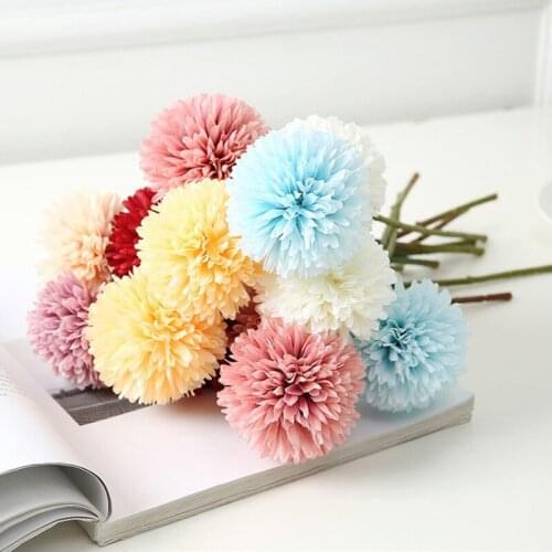 26cm Artificial Dandelion Flowers Ball Silk imulation Bouquets Home Party Hotel Garden Decorations Wedding Holding Flower