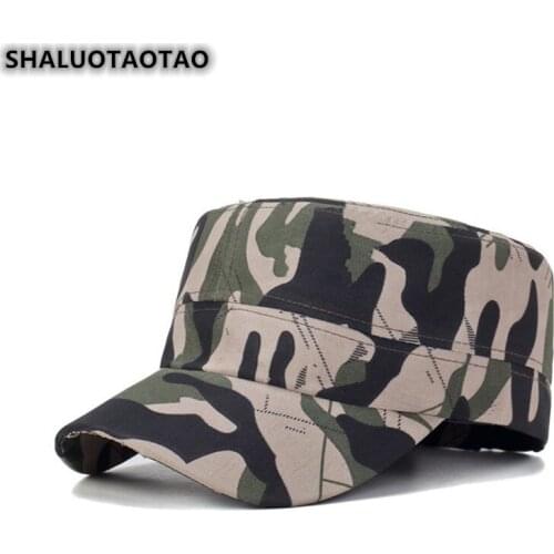 SHALUOTAOTAO 2021New Military Cap Mens Womens Spring Autumn Couples Flat Caps Casual Sports Adjustable Size Snapback Hat