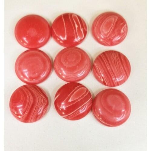 Wholesale22pcs/lot Fashion Hot Selling Good Quality Natural Red Onyx Round Cabochon Beads 20mm for Jewelry Making Free Shipping