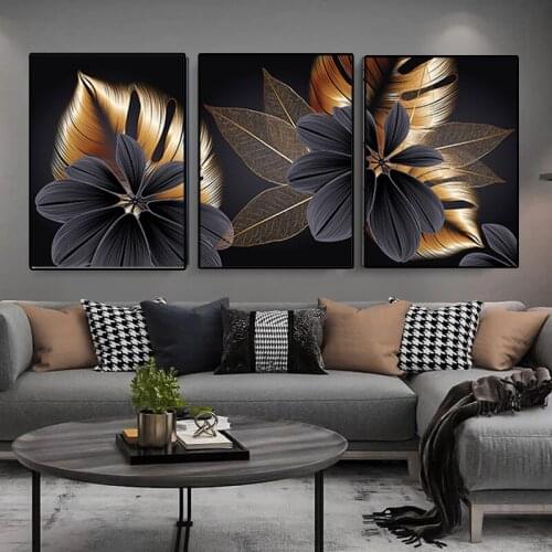Leaf Canvas Poster Printing Modern Home Decoration Abstract Mural Chinese Painting Nordic Living Room Bedroom Decoration