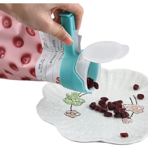New Seal Pour Food Storage Bag Clip Snack Sealing Clip Keeping Fresh Sealer Clamp Plastic Helper Food Saver Travel Kitchen Tools