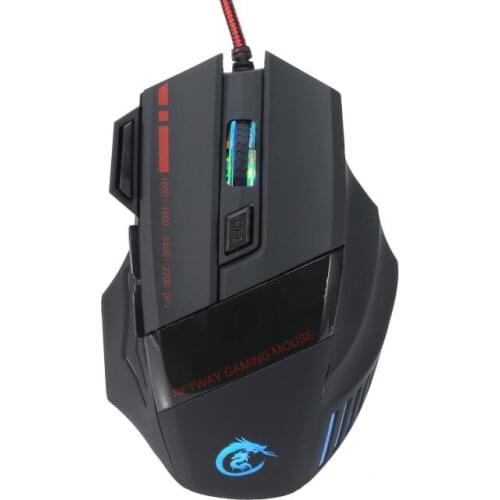 Optical Gaming Mouse 3200 DPI 7 Buttons Ergonomic Design Wired PRO Game Mouse for Laptop Desktop PC Gamers 531#3