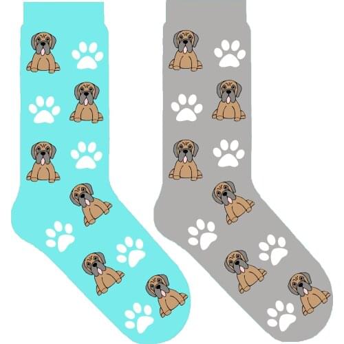 Mastiff Dog crew socks for human unisex women novelty sock fun dog theme gift for dog mom dad present Mastiff puppy 50 pair/lot