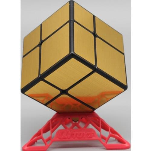 Qiyi Mirror 2x2 Cast Coated Magic Cube 2x2x2 Speed Cube Golden/Silver Sticker Cubo Magico Educatio Puzzle Toys For Children Gift