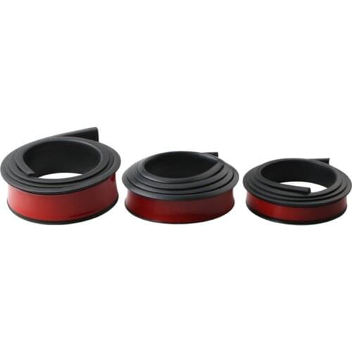 1.5M 3.8/4.5/5.5cm Universal Car SUV Wheel Rubber Eyebrow Protector Lip Arch Trim Fender Protector Strip Decorative Strip Black