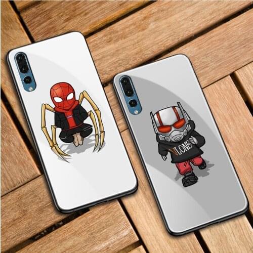 Luxury Fashion Tempered Glass Case For Huawei P20 Lite P30 P40 Pro P Smart Z P Smart S Case TPU Protective Hard Hero Case Cover