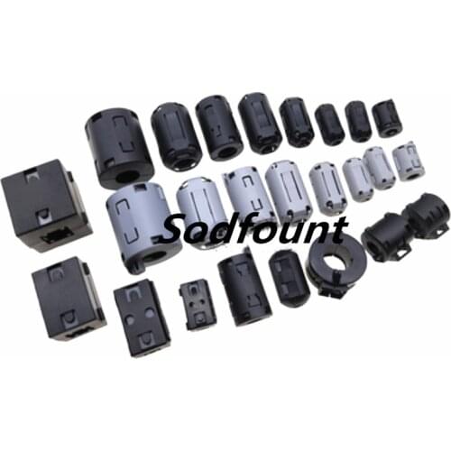 Magnetic ring anti-jamming magnetic ring snap type magnetic core degaussing filter shielding magnetic ring inner hole 3.5-15mm