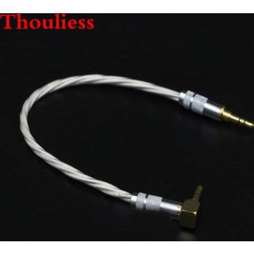 Thouliess HIFI Cable Stereo Audio 3.5mm to 3.5mm Male 3 Line In Car Aux Cable Headphone Amplifier DIY