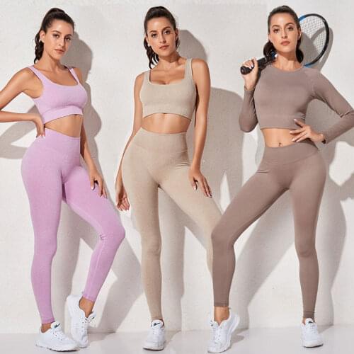 Women Sport Suit Gym Running Yoga Sets Workout Fitness Set Exercise Training Set Sportswear Gym Clothing Sports Bra + Pants