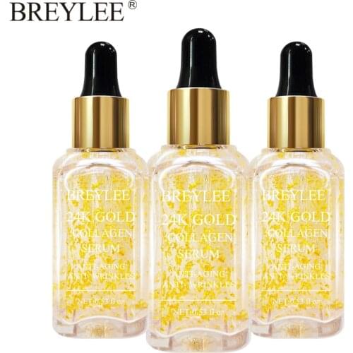 BREYLEE Serum Whitening Facial Collagen Moisturizing Essence Anti-aging Anti-wrinkles Lift Firming Face Skin Care 3PCS