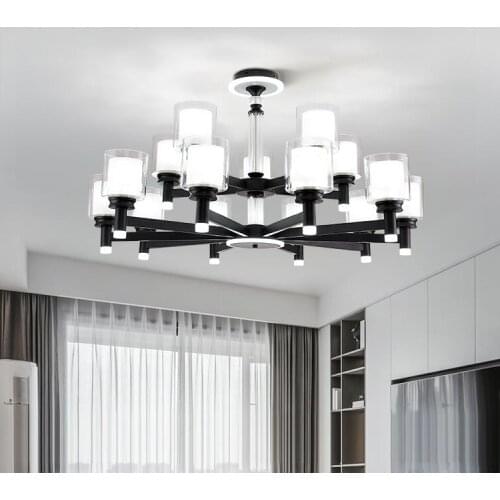 American living room chandelier modern simple bedroom Nordic light luxury atmosphere dining room home creative web celebrity lig