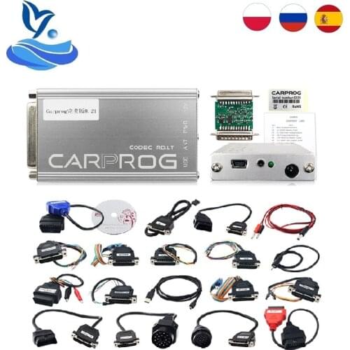 Car prog v8.21 with keygen online car prog v10.93 ECU chip full adapter car program debugging and maintenance tool