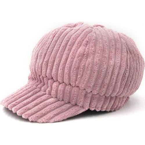 Autumn Winter Caps for Women Solid Plain Octagonal Newsboy Cap Men Ladies Casual Wool Hat Winter Beret Women Painter Cap