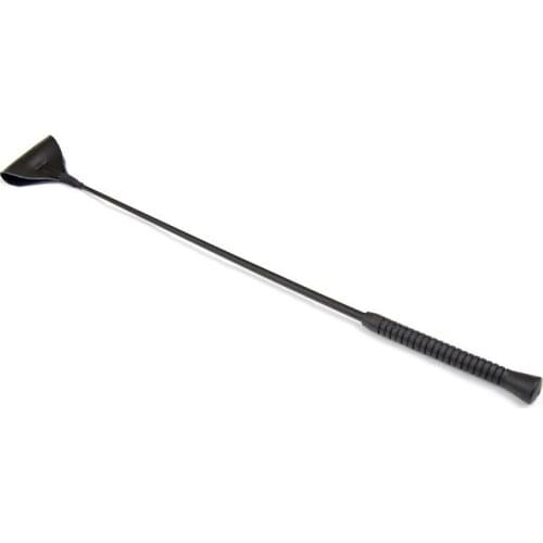 Candiway Black PU Leather Long Whip Fetish Flogger Paddle With Plastic Handle BDSM Cosplay Bondage Adult Sex Game For Couple