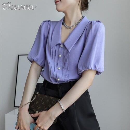 Женские атласные рубашки EKUWA China At AliExpress