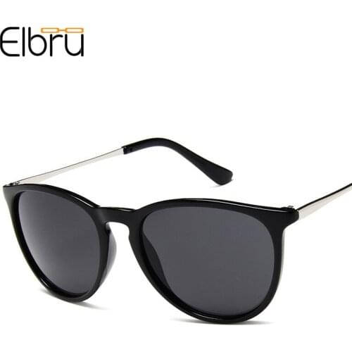 Elbru New Pilot Style Sunglasses Men Women Fashion Vintage Sunshades Versatile Decoration Glasses Personality Metal Spectacles
