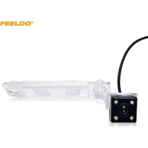 FEELDO 1Set Auto Backup Camera With LED Light Rear View Reverse Car Camera For KIA Sportage R 2010~Present