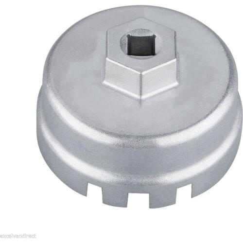 64mm Oil Filter Wrench 14 Flutes Car Repair Non-slip Aluminium Spanner Tool For Toyota Lexus Corolla Rav4 Matrix Prius