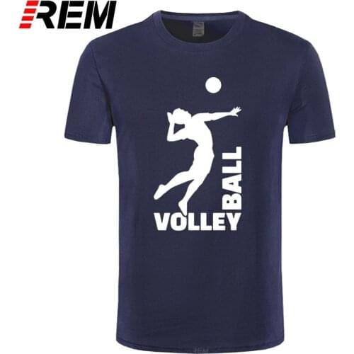 Cotton Men Print T-Shirt Evolution T-Shirt Volleyballer Ball Player Casual Wear Tee Shirt