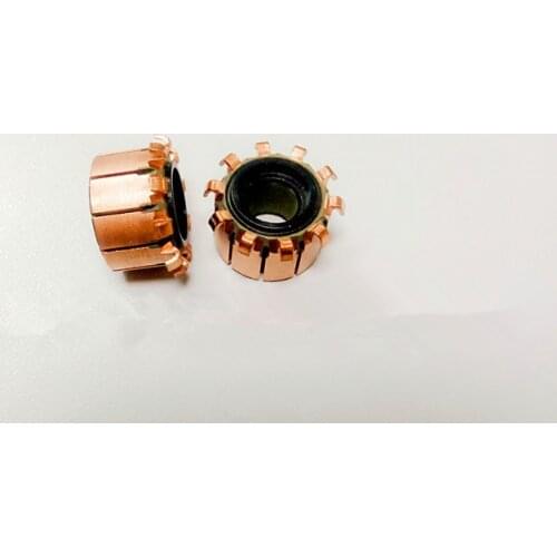 6.35x15x10mm 10P Copper Bars Alternator Electric Motor Commutator Copper Commutator for Mini Drill On Armature Commutat cp1001