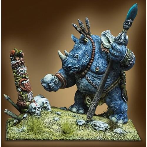 MAORI RIHNO, 40MM, Resin Model figure GK, Unassembled and unpainted kit