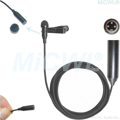 48V XLR 3Pin Phantom Power Microphones Condenser Tie Clip Lavalier MKE2 Mics 5m 15m Cable