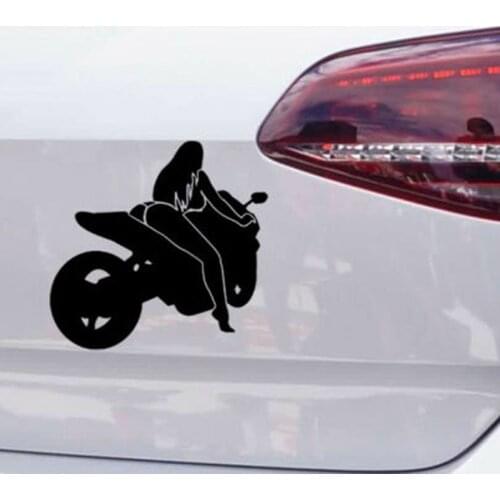 Motorcycle Sticker Car Biker Woman Sticker Sexy Woman Biker Vinyl Decals Various Colours