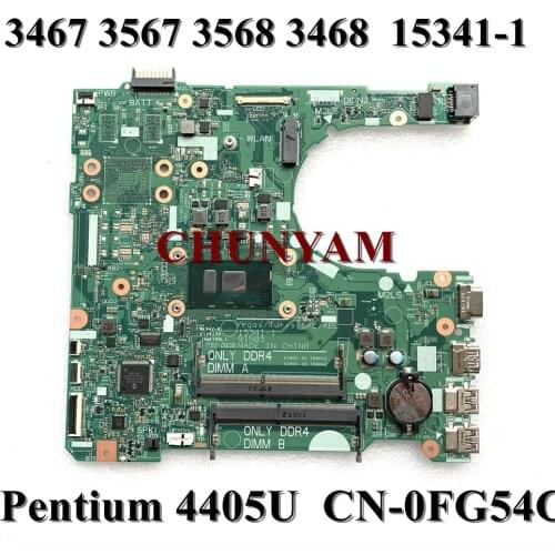 NEW For Dell Vostro 14-3468 / 15-3568 laptop Motherboard 15341-1 91N85 Pentium Processor 4405U CPU CN-0FG54C FG54C Mainboard