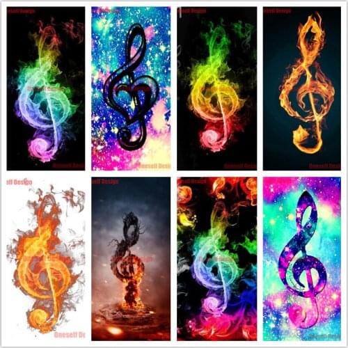New style diamond painting 5d music note diy diamond embroidery sale music note paintings from diamonds art kit decoration home