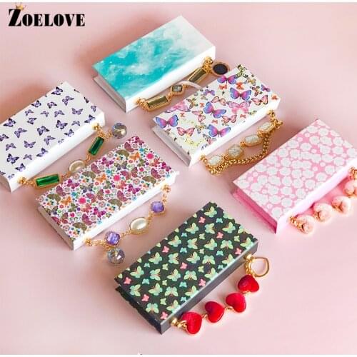 Wholesale 25mm Lashes Box Case With Tray 30/40/50Pcs Eyelashes Box Package Custom Private Logo For Fake Lash Packaging Boxes