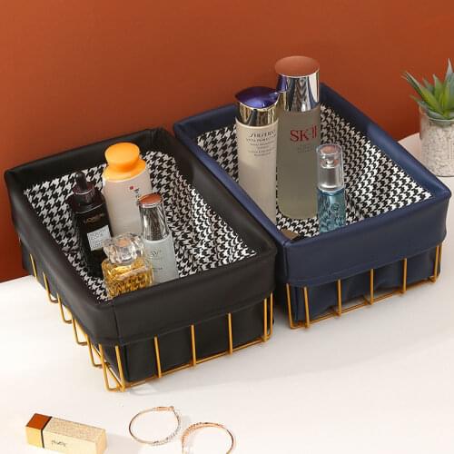 Makeup Organizer Cosmetic Storage Box Lipstick Jewelry Organizer Cosmetic Brush Holder Desktop Finishing Basket Storage Box